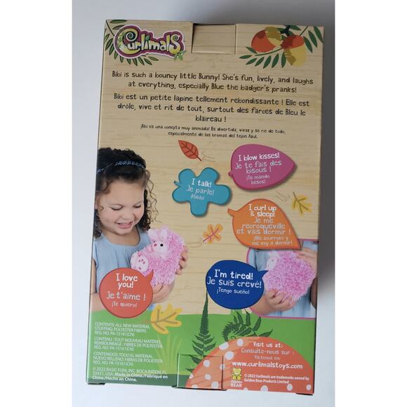 Curlimals Bibi Bunny NEW in box - Picture 5 of 9